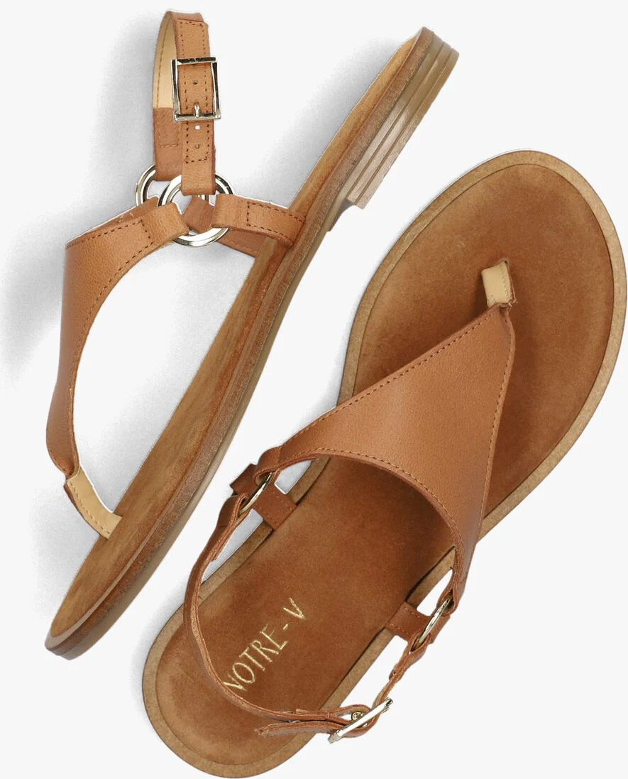 NOTRE-V cognac notre-v sandalen 23270