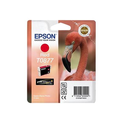 Epson T0877 Flamant rose - rouge - cartouche d'encre originale