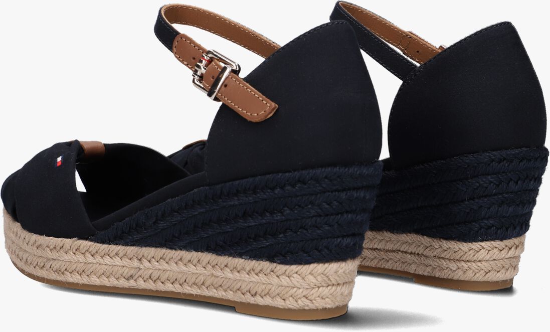 TOMMY HILFIGER blauwe tommy hilfiger espadrilles basic open toe mid wedge