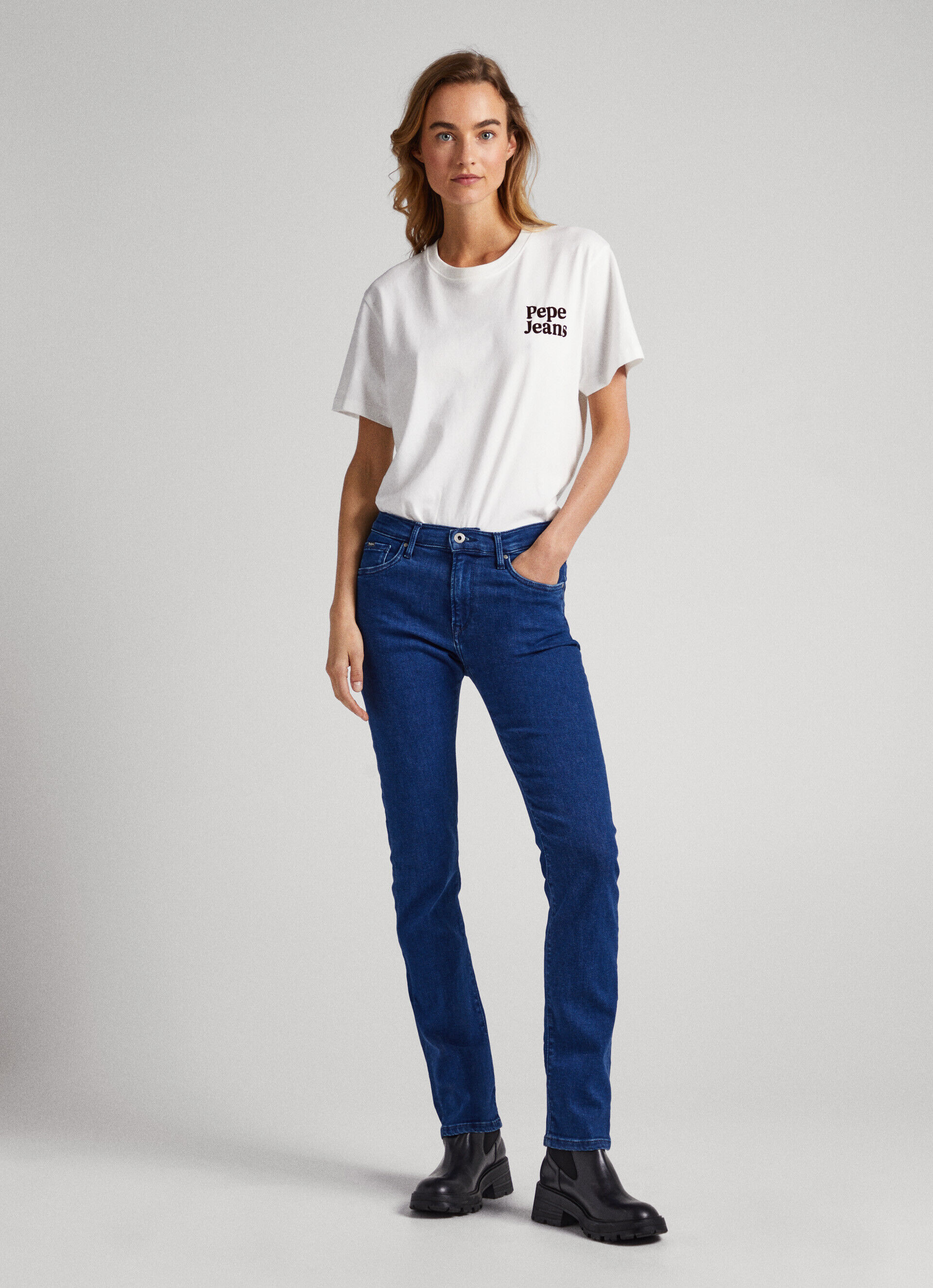 CALÇA JEANS GRACE FIT SLIM TIRO ALTO - jeans