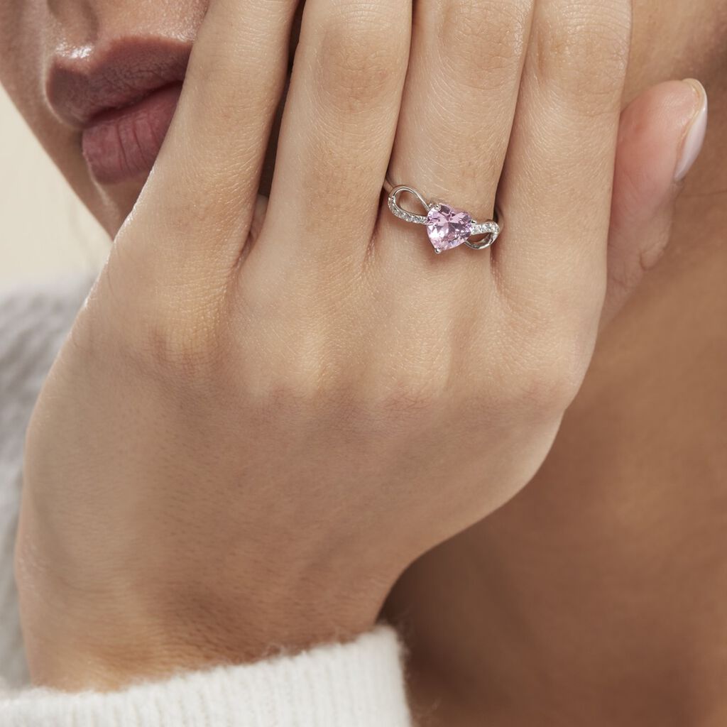 Bague Argent Blanc Atieno Oxyde De Zirconium