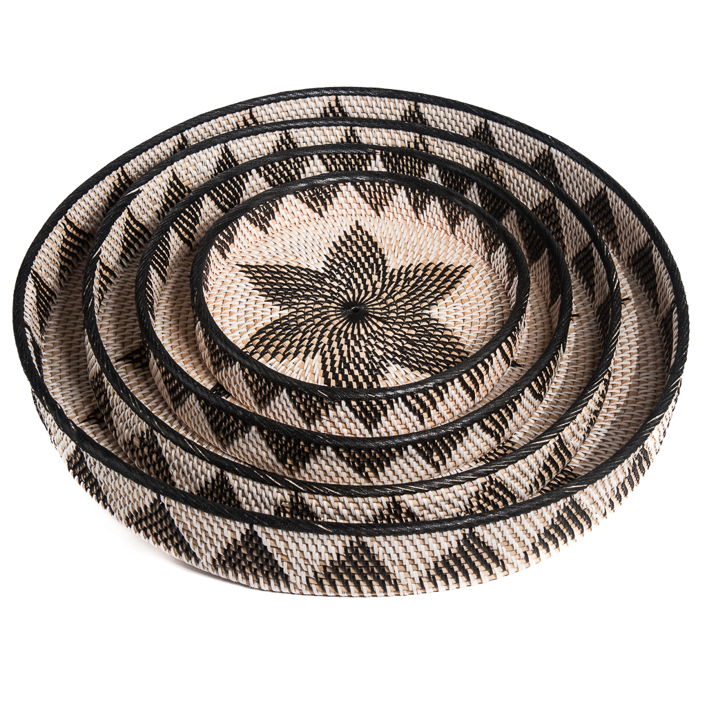 Dienblad Baki rattan Ø30 cm