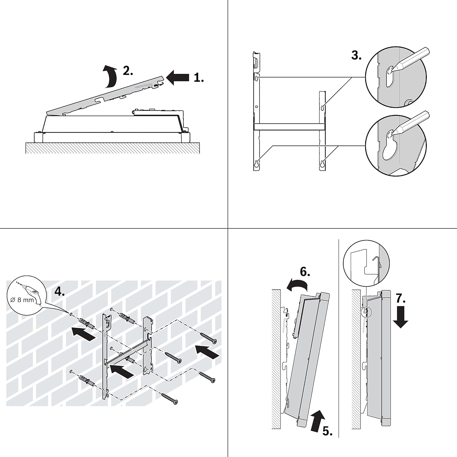 Bosch Thermotechnik elektrischer Konvektor Heat Convector 4000-25, für ca. 25m² mit 2500W inkl. elektronischer Regler, LED-Anzeige, Wochenprogramm, 5 Jahre Produktgarantie