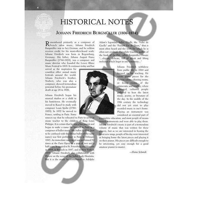 G. Schirmer -Burgmüller - 25 Progressive Studies Op. 100