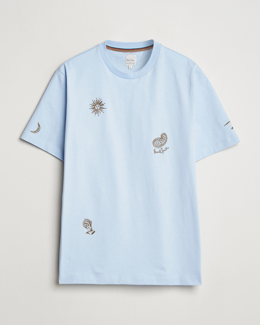 Paul Smith Embroidered T-Shirt Light Blue