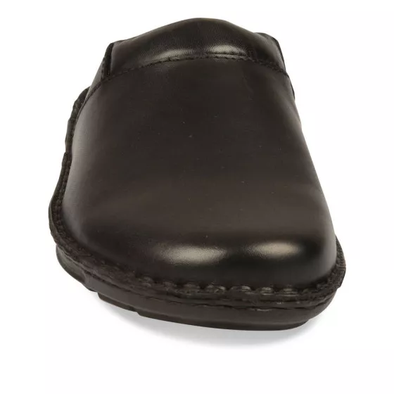 Mules NOIR NEOSOFT RELAX CUIR