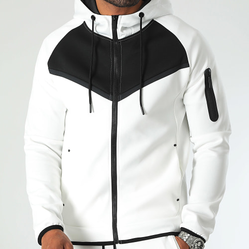 Ensemble De Survetement Bicolore 0125 Blanc