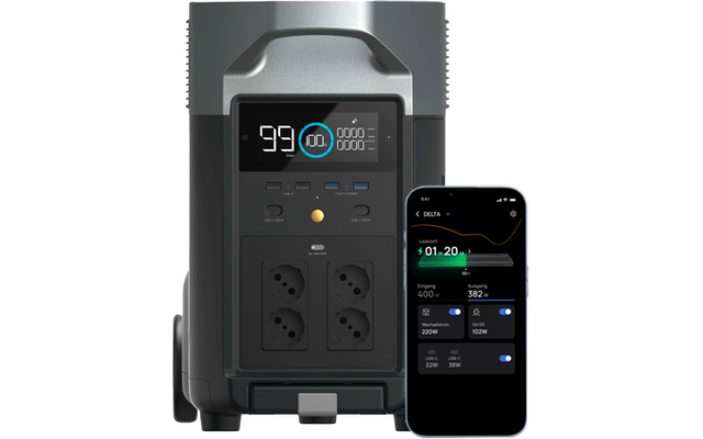 EcoFlow Delta Pro Tragbare Powerstation 3,6 kWh 3.600 W