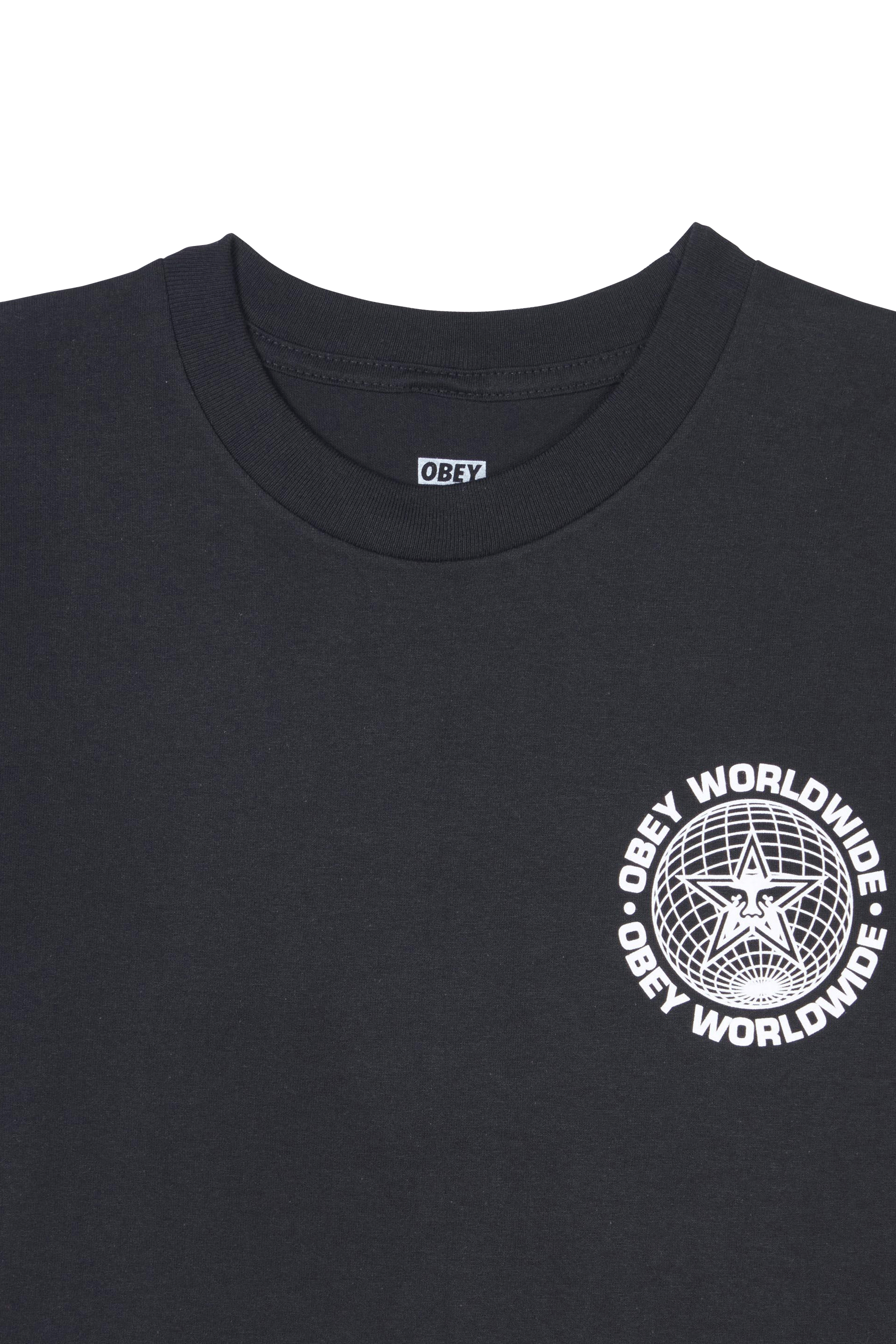 OBEY T-shirt WORDWIDE GOBE Noir
