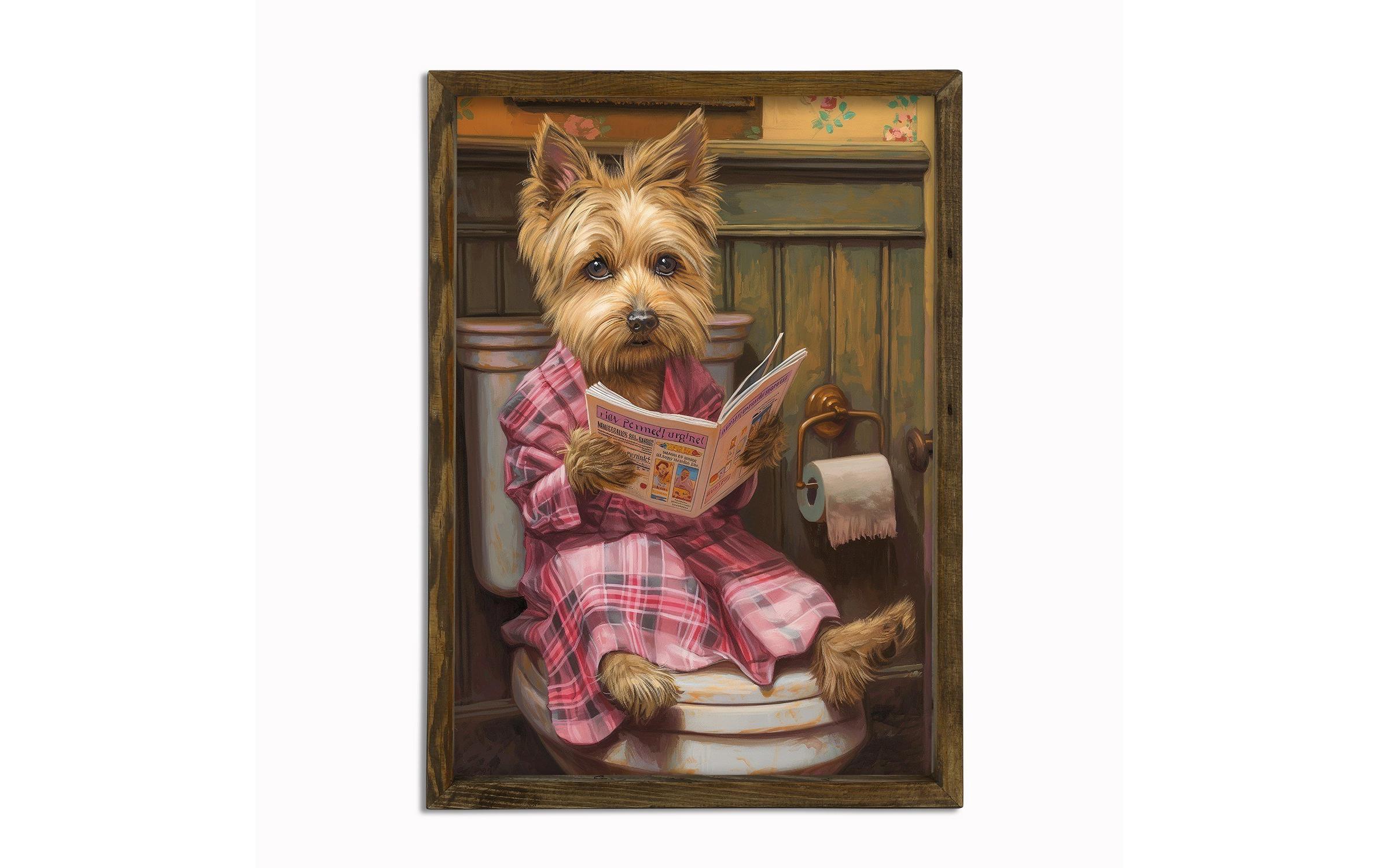 Bild Yorkshire Terrier 35 x 47 cmDekorative Wandmalerei