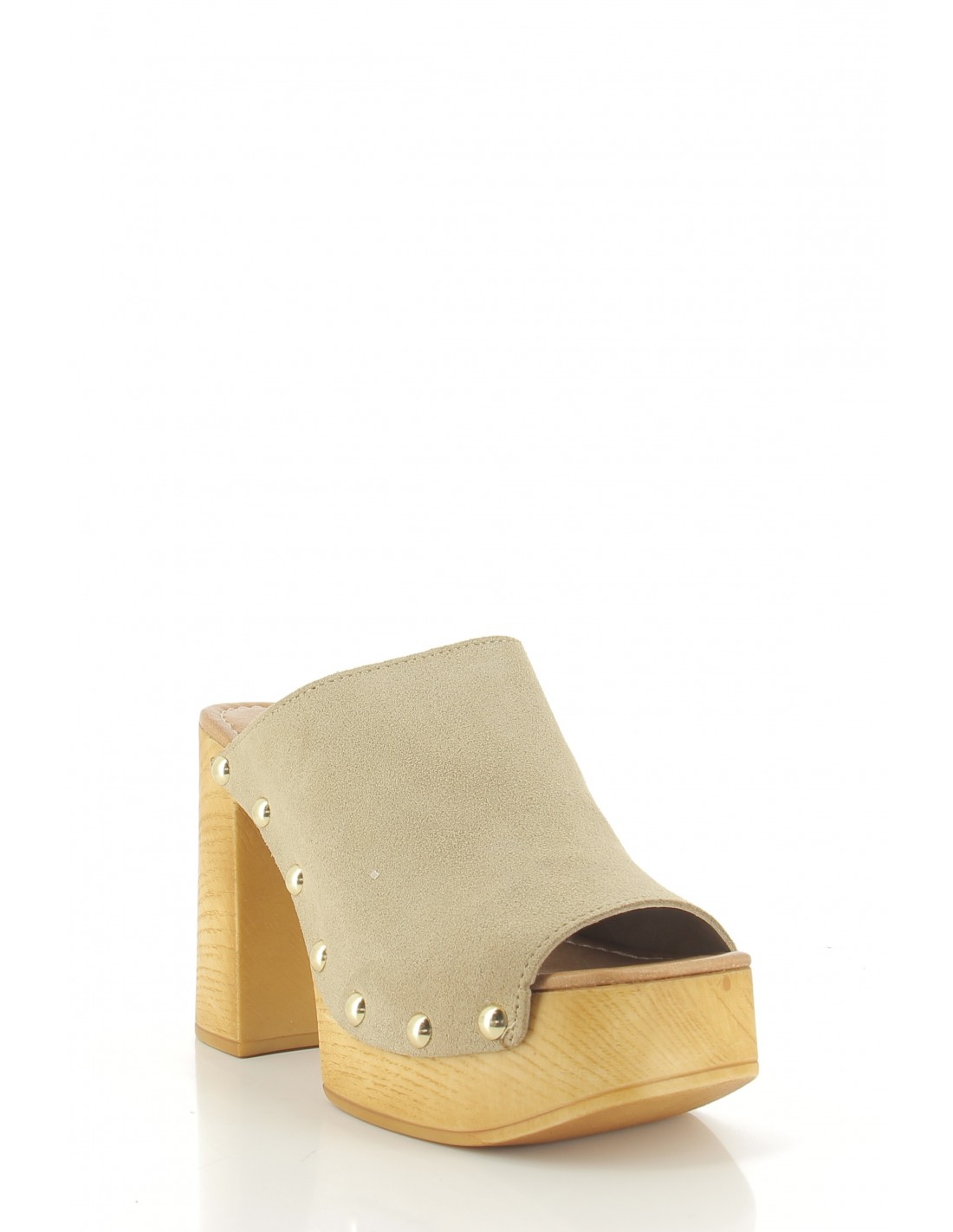sandro rosi Mules à talon femme 8758 cuir beige
