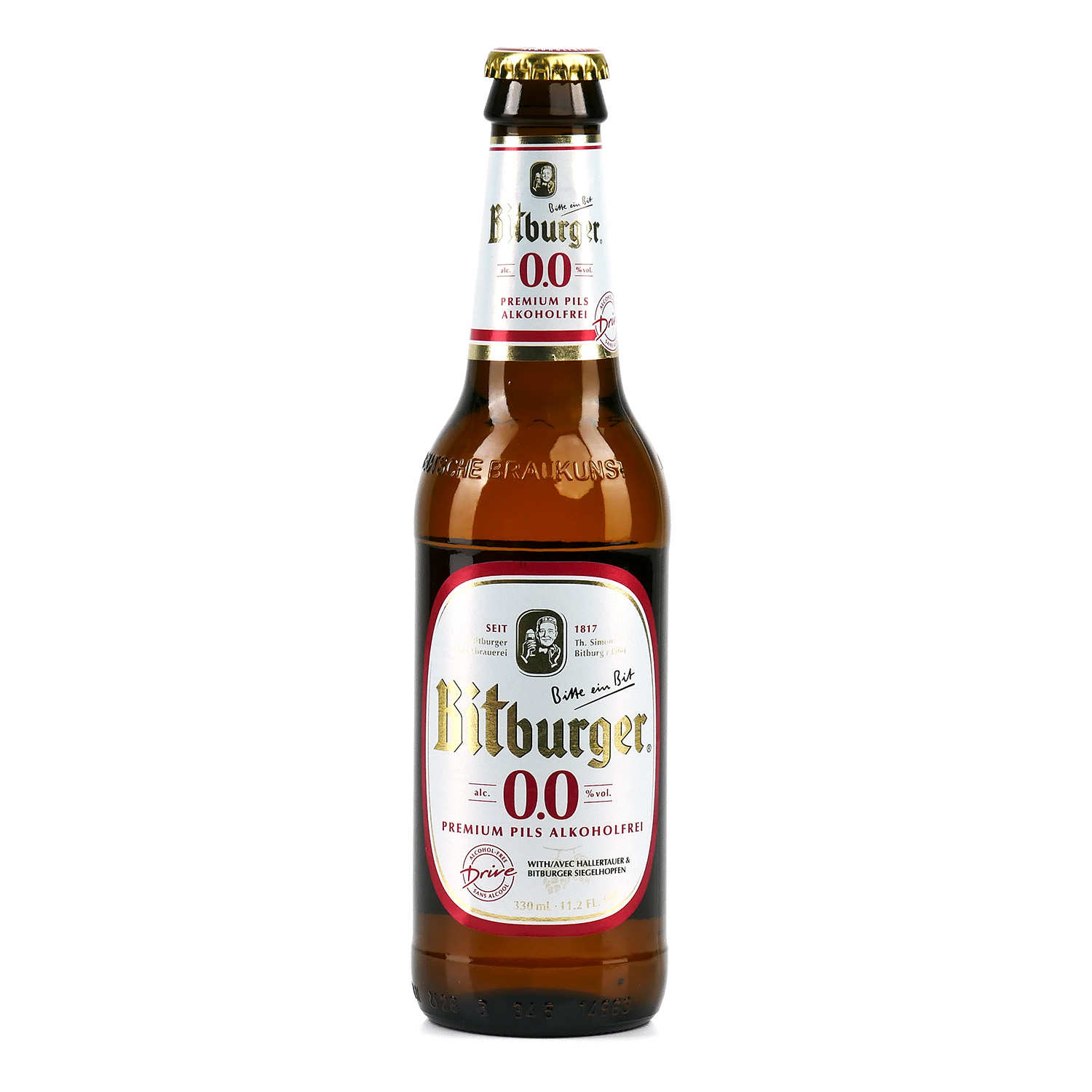 Bitburger 0% - Bière blonde allemande sans alcool