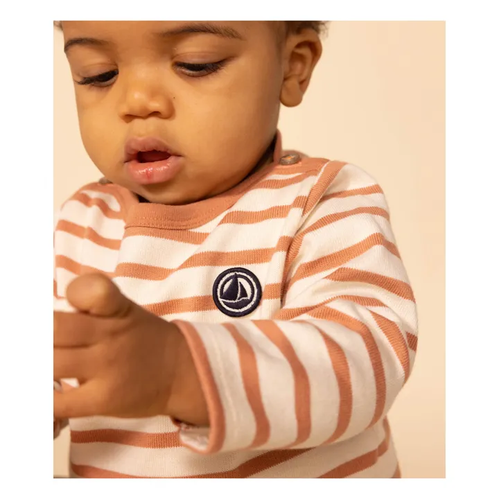 Petit Bateau Marinière en Jersey | Camel
