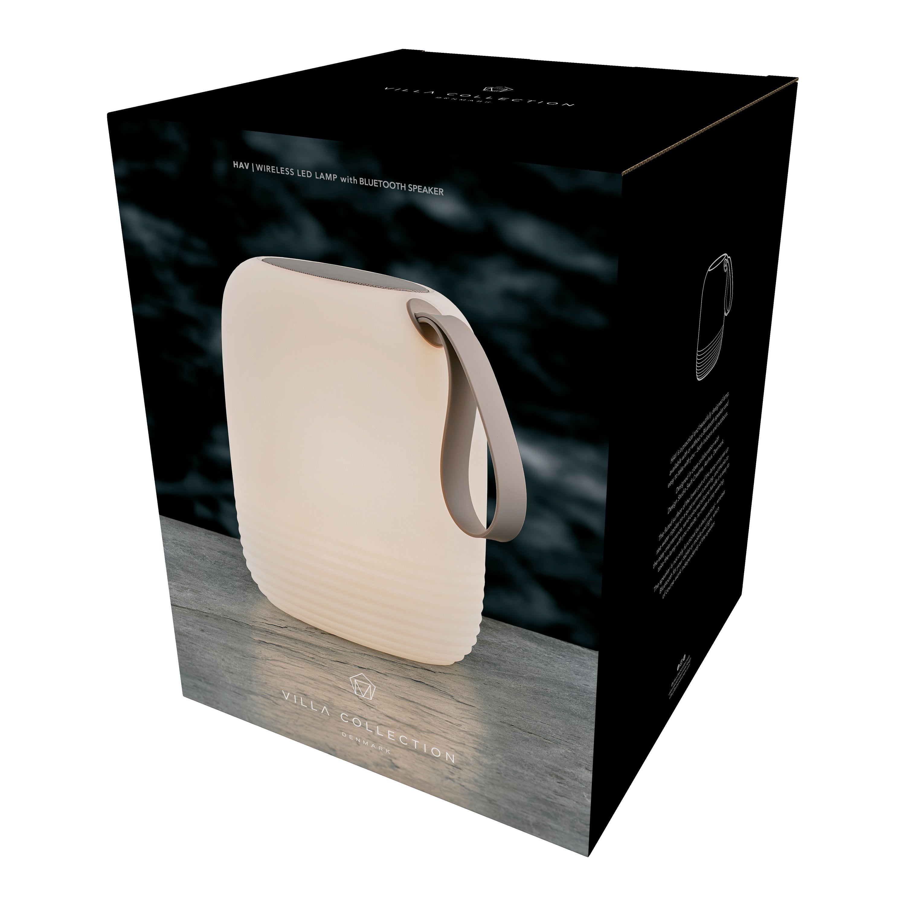 Villa Collection Hav LED Lamp met Speaker - Wit