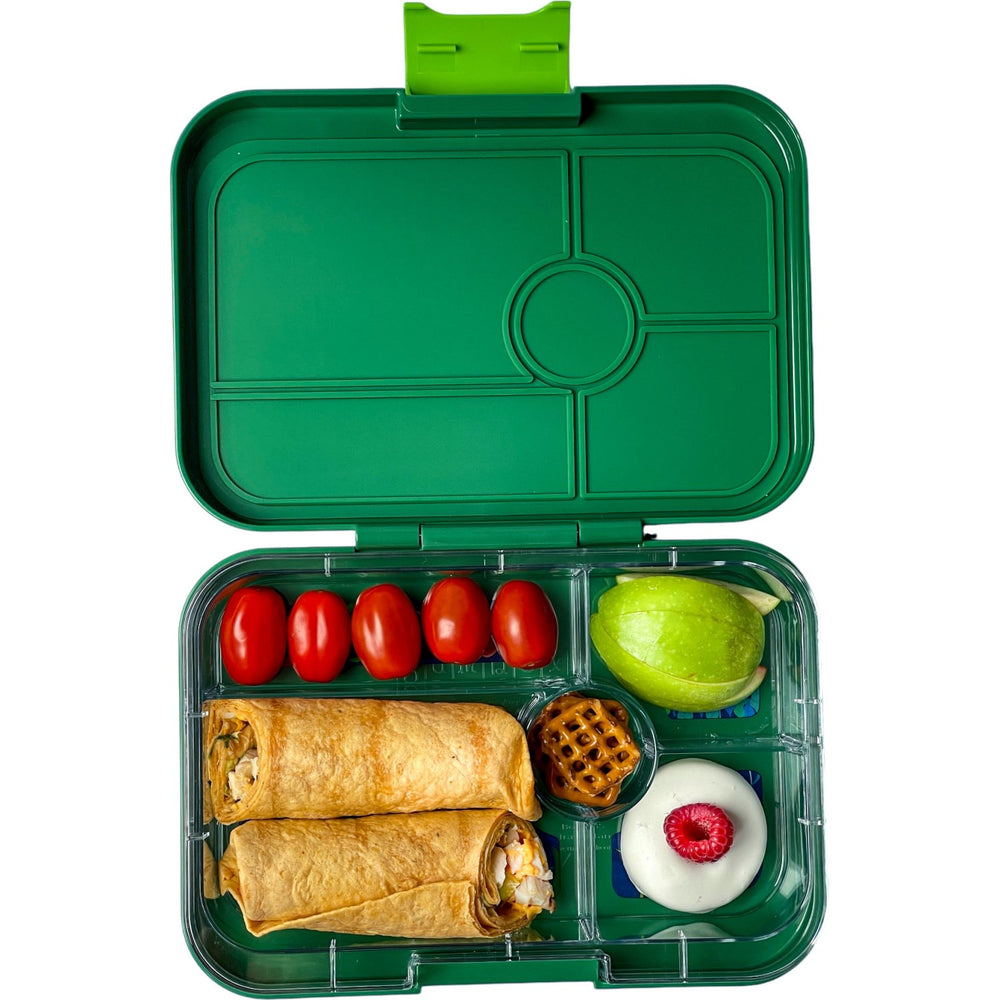 Køb Yumbox Palm Green / Jungle Tray Leakproof Tapas XL 5 Bento Madkasse