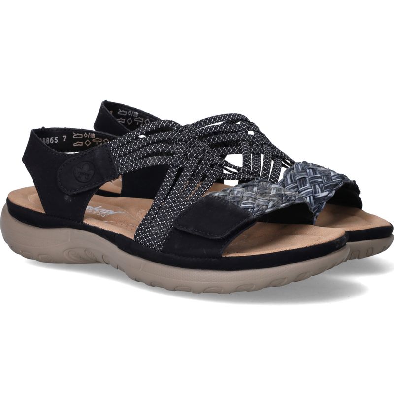 Rieker Sandalen Zwart Dames