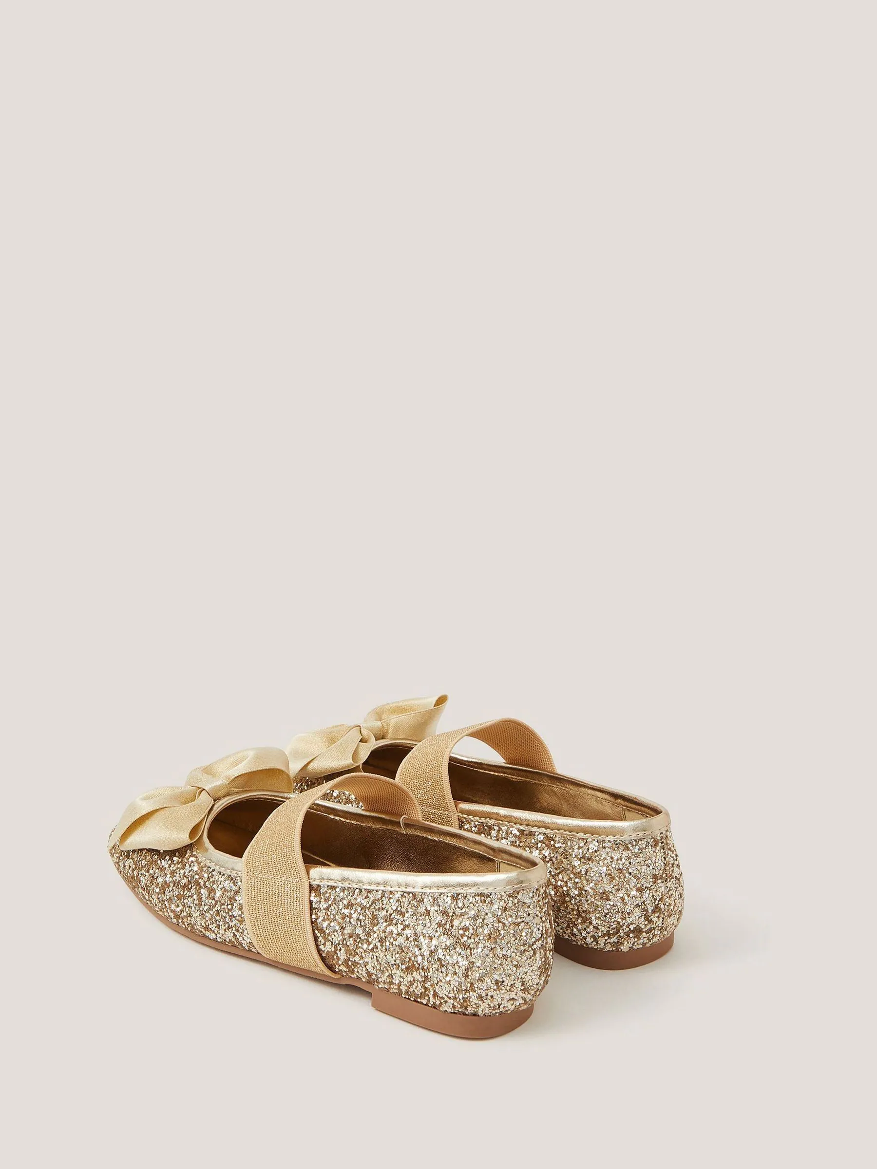 Monsoon Glitter ballerina's met strik
