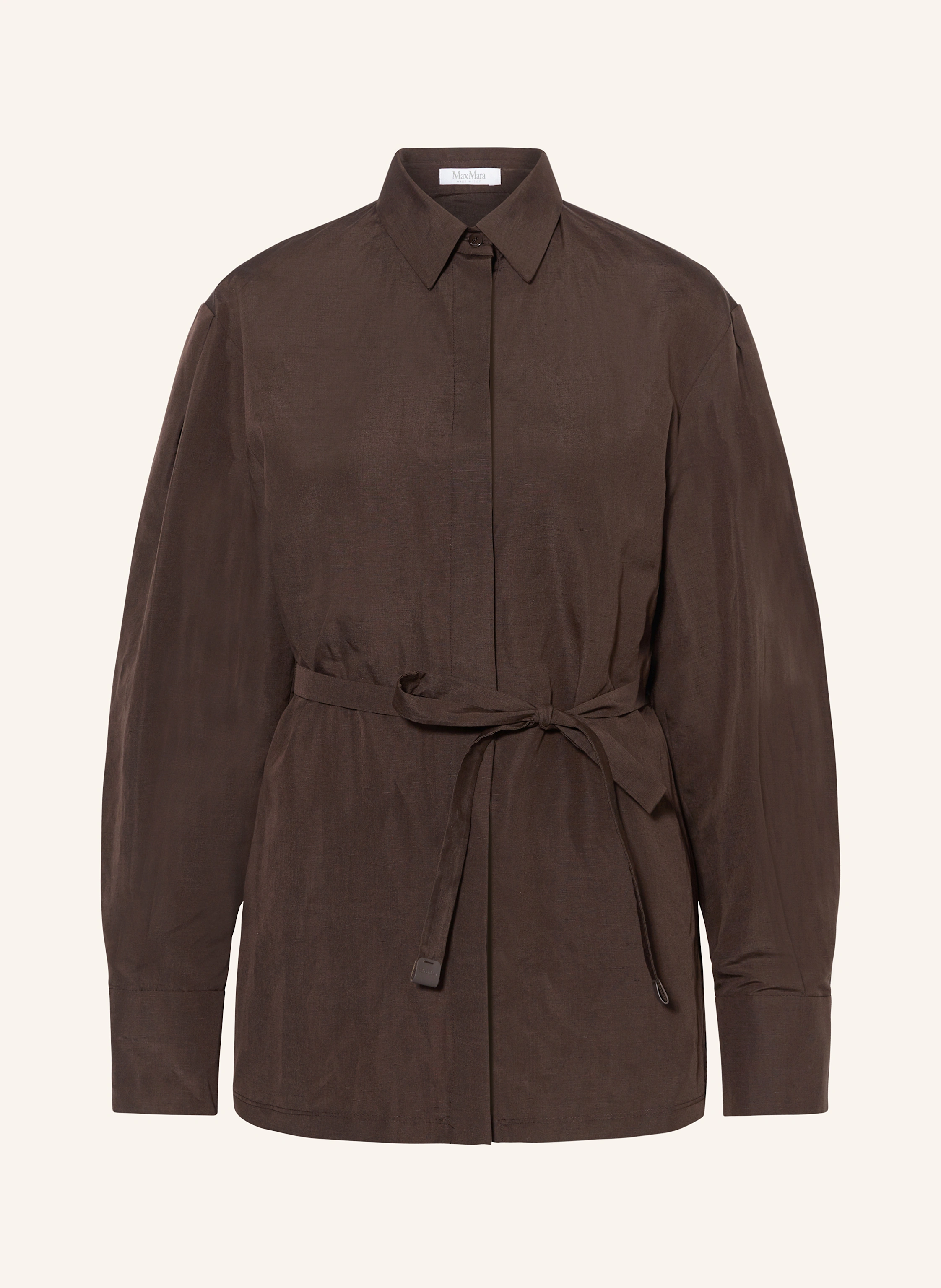 Max Mara Hemdbluse AFFARI mit Leinen und Seide