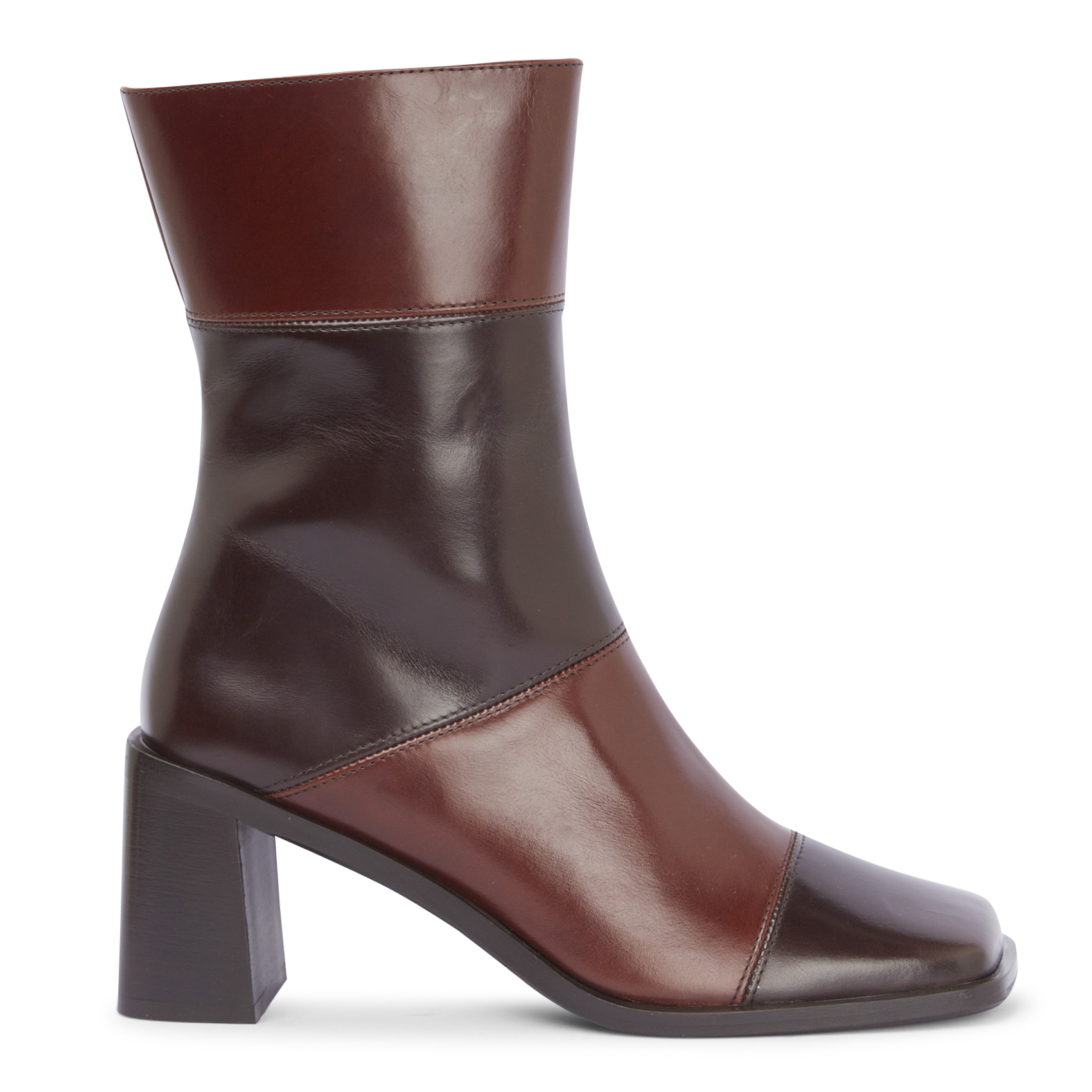 Bottines en cuir | Marron