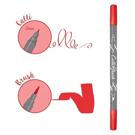 ONLINE Calli.Brush Pen Red
