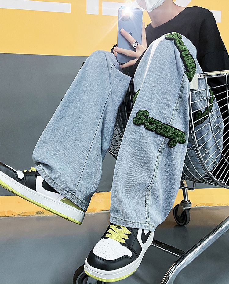 Antaeus - Lettering Straight Leg Jeans
