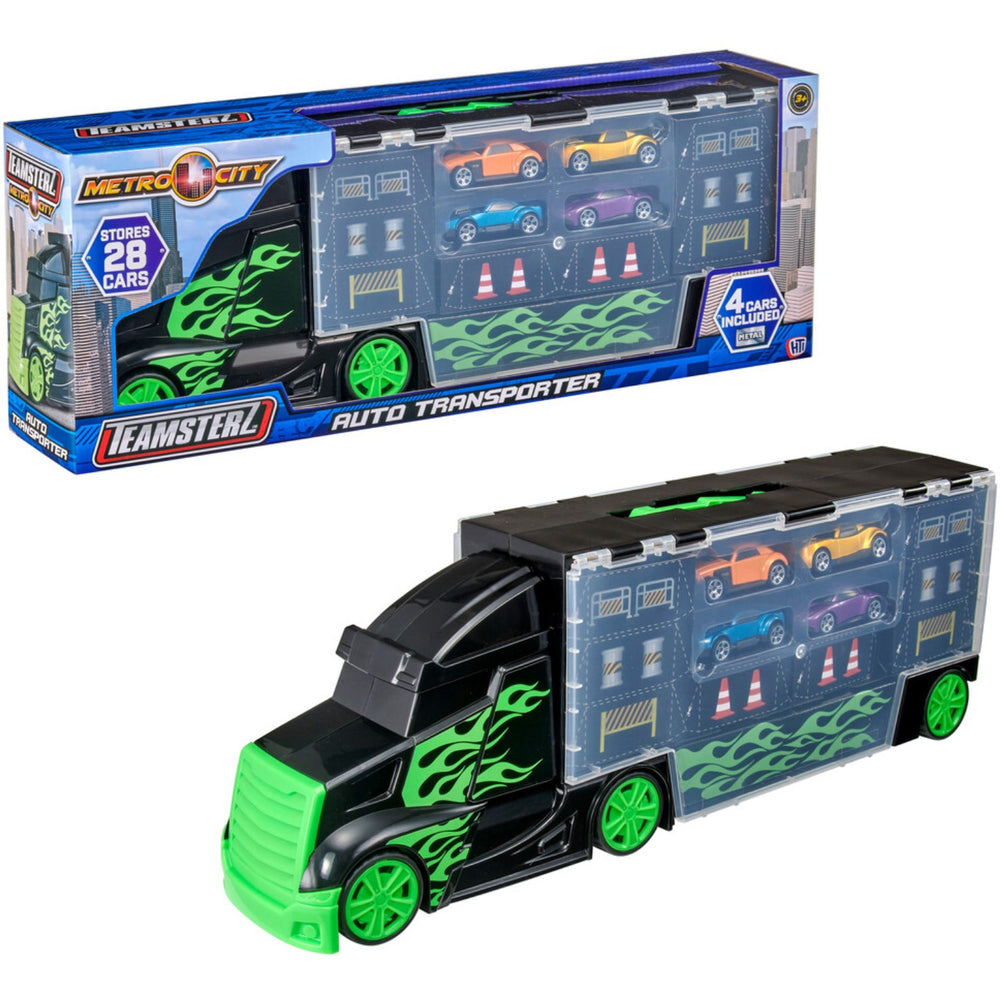 Køb Teamsterz Transporter m. 4 Biler