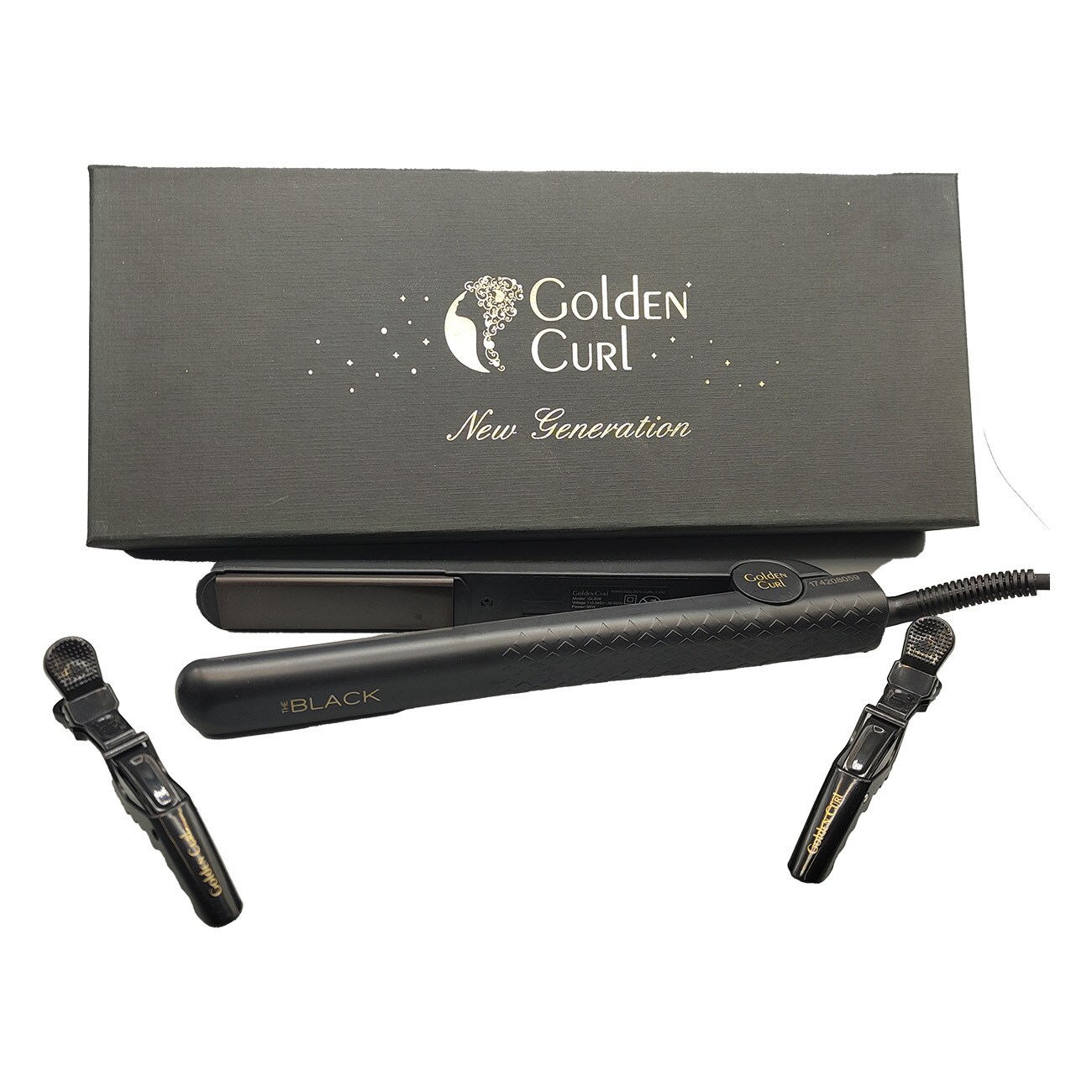 Golden Curl GL806 The Black Ceramic Straightener schwarz Glätteisen
