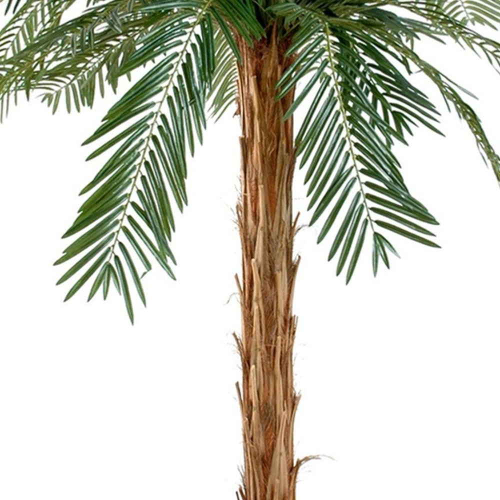Palmier artificiel cycas en pot tronc haut h 120 cm vert - choisissez votre haut
