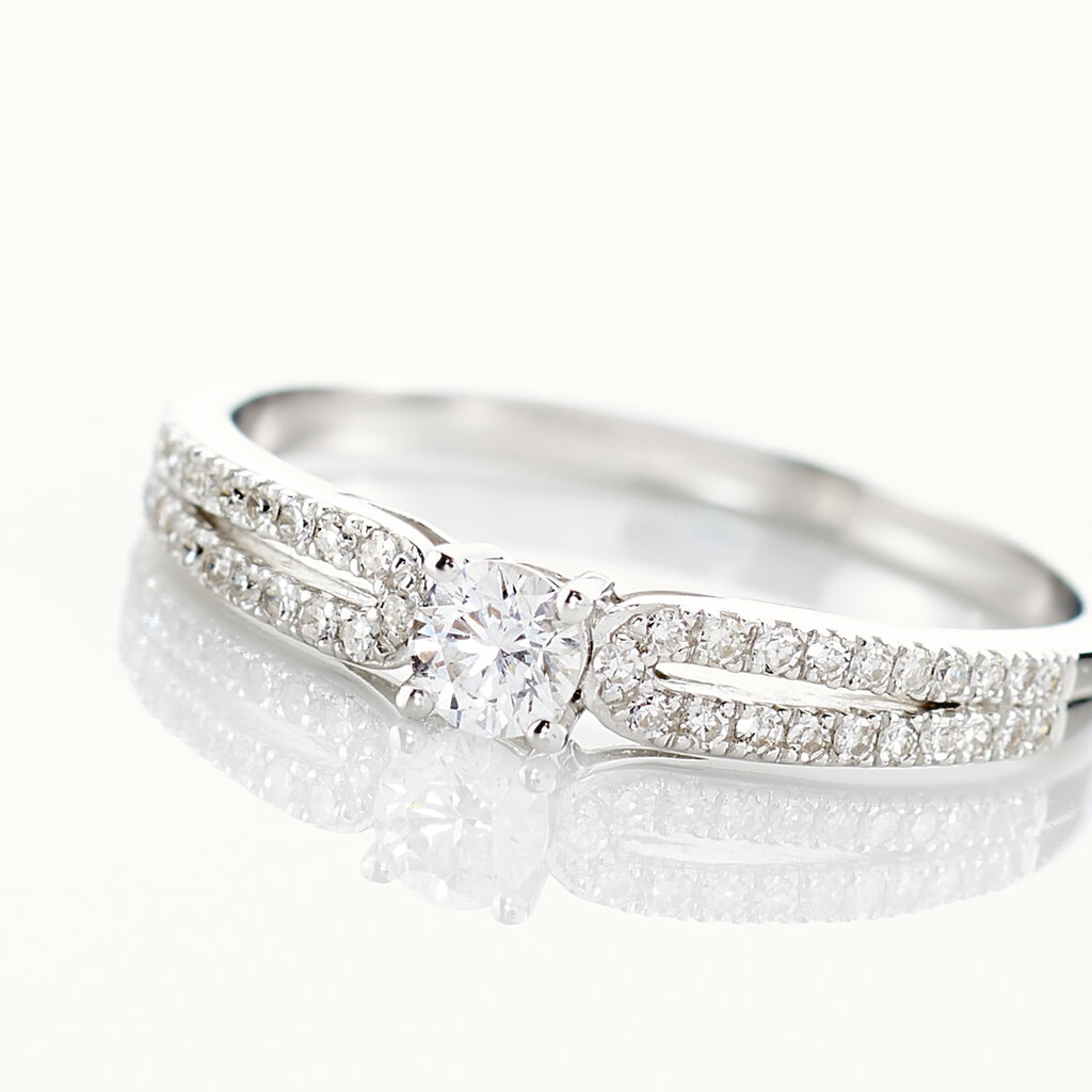 Bague Solitaire Katalina Or Blanc Diamant