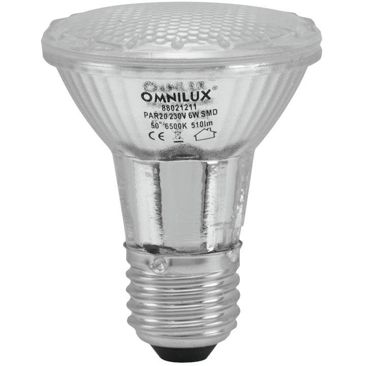 Omnilux PAR-20 230V SMD 6W E-27 LED 6500K