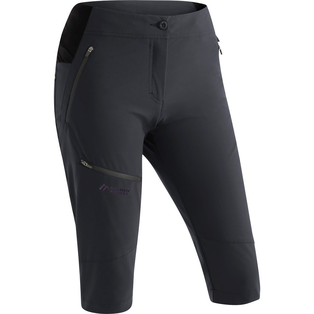 Maier Sports Latit Capri Vario Shorts Damen schwarz