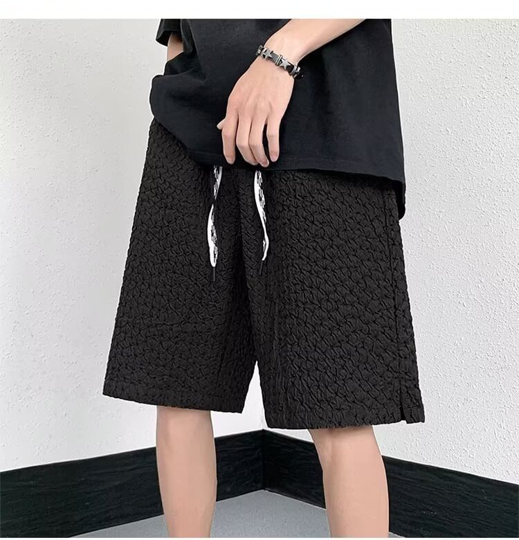 Maxelane - Effen shorts met trekkoord en split