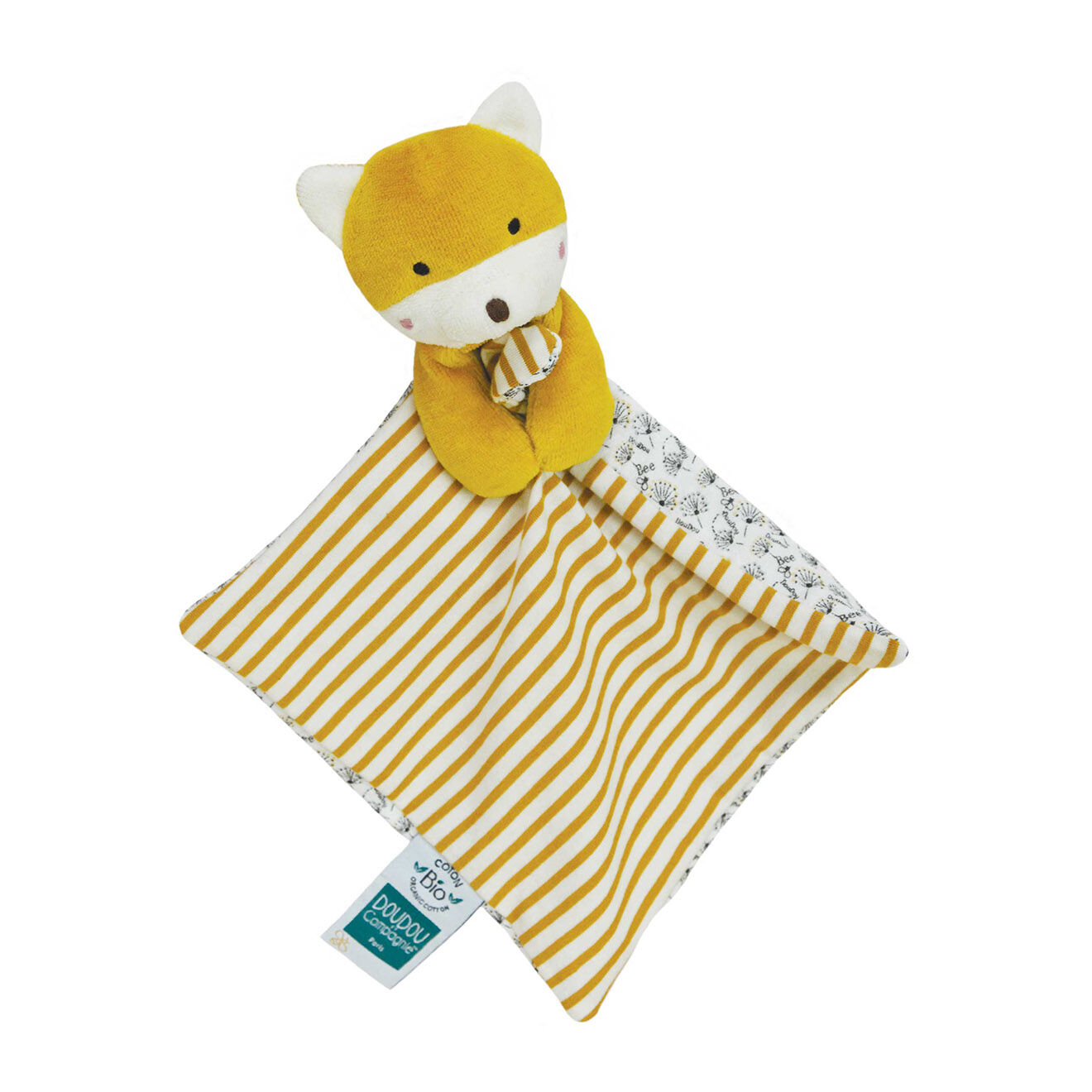 Doudou et Compagnie Renard Bio Doudou bébé Ass multicolore (modèle aléatoire)