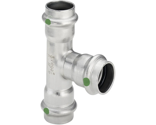 Viega Sanpress persfitting met SC-Contur T-stuk 15mm roestvrij staal 435851
