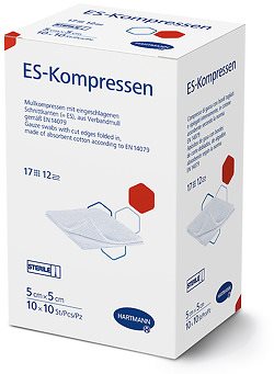 HARTMANN ES-Kompresse<br>100 Stück, 5x5cm, 12fach steril