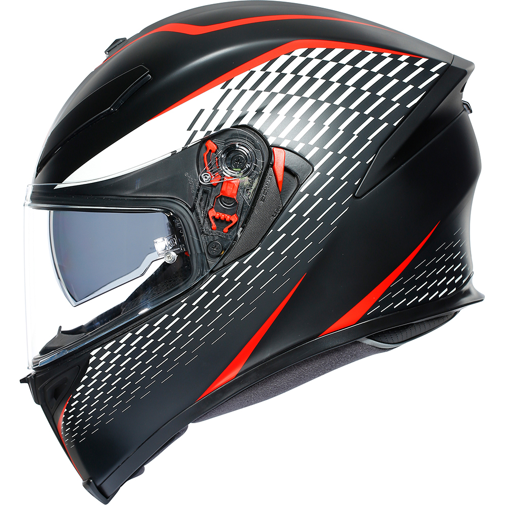 AGV - Casque K5 S Thunder Noir / Rouge / Blanc