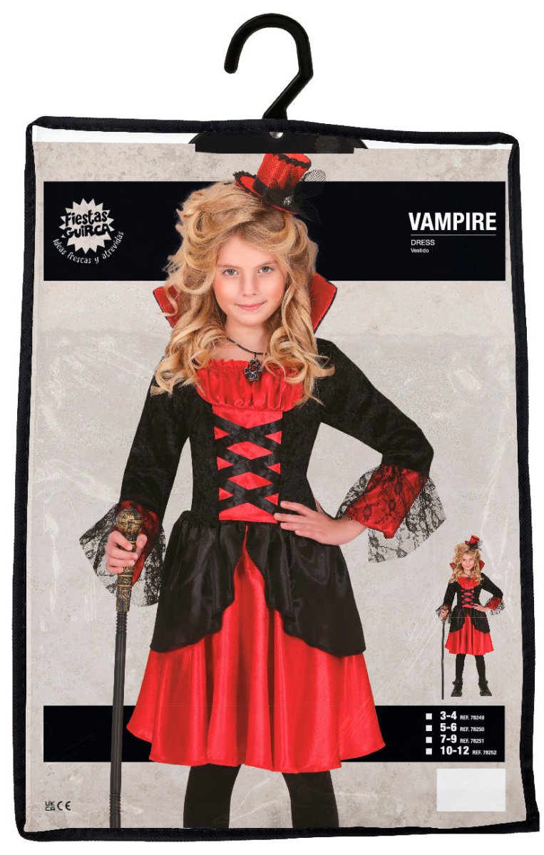 Halloween Jurk Meisje Vampier