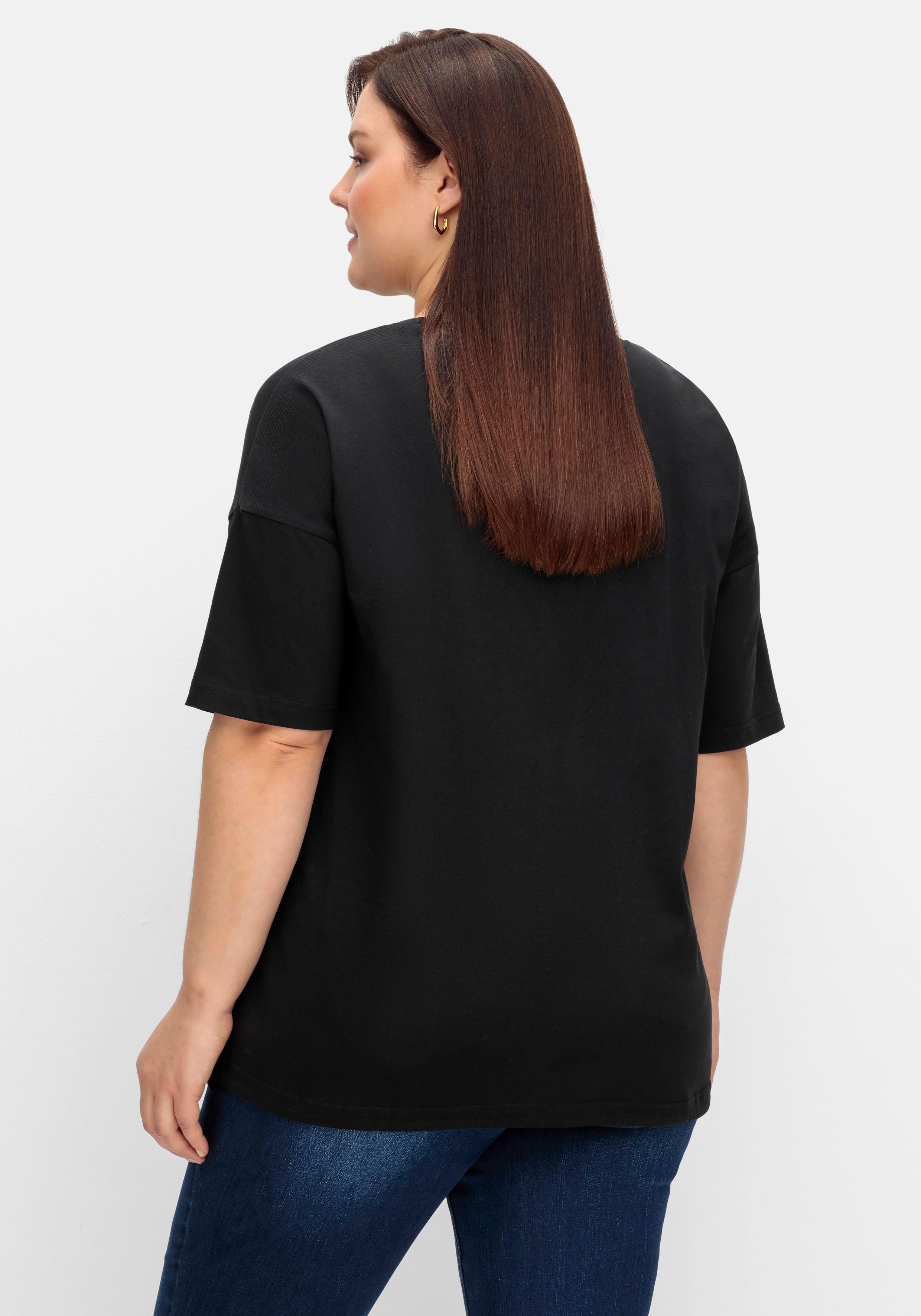 Shirt mit Tunnelzug und seitlichem Folienprint