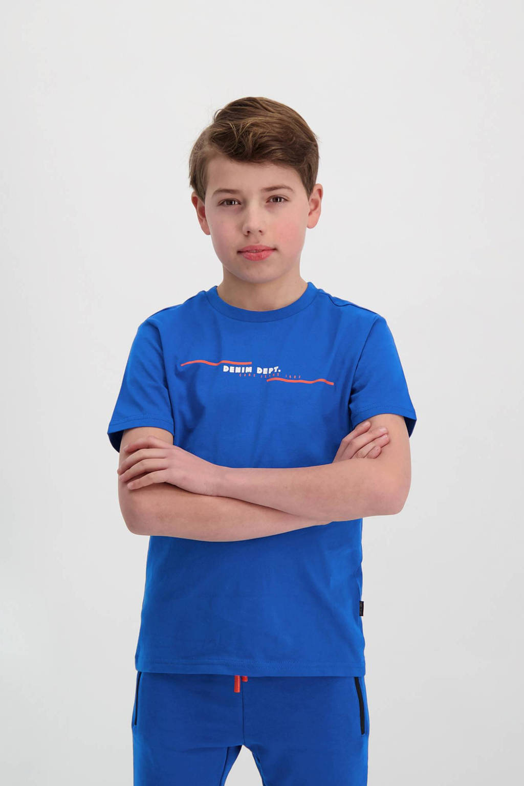 Cars T-shirt SEPPE met tekst kobaltblauw