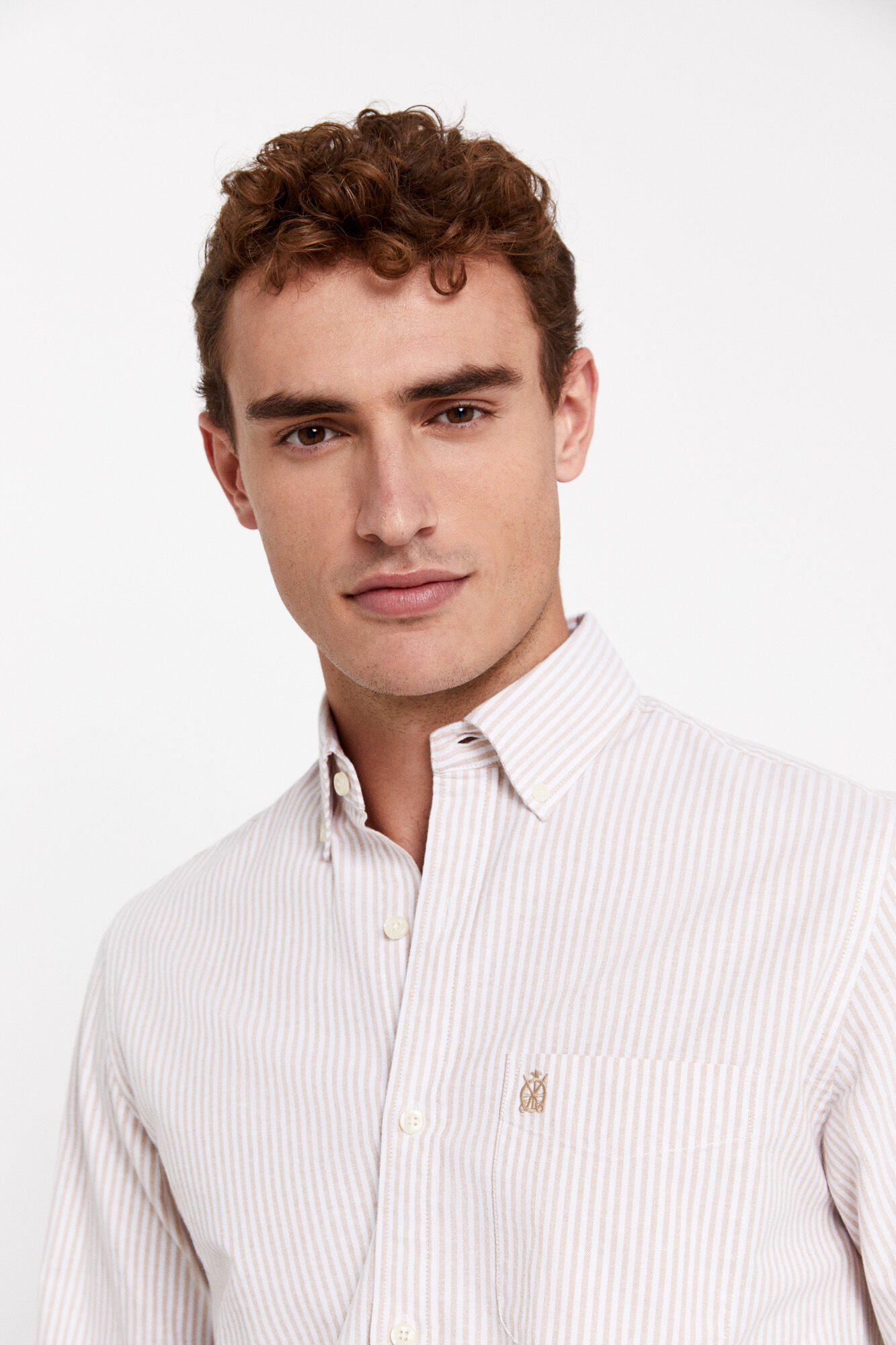 camisa oxford listrada