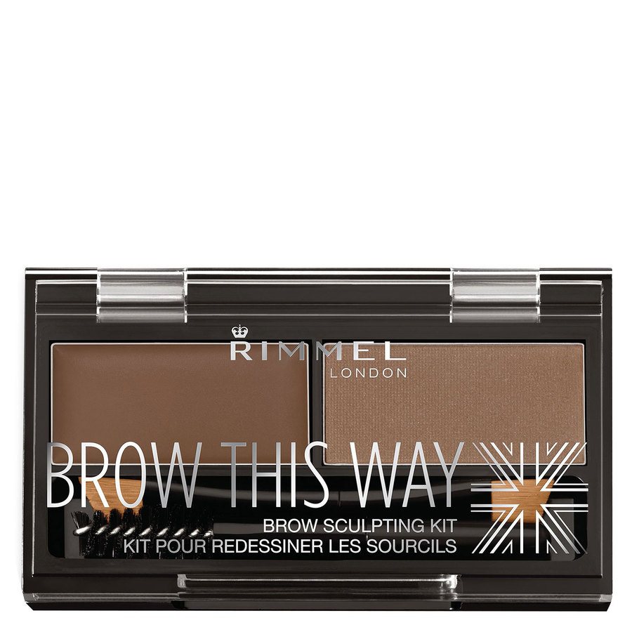 Rimmel London Brow This Way Eyebrow Powder Kit Medium Brown