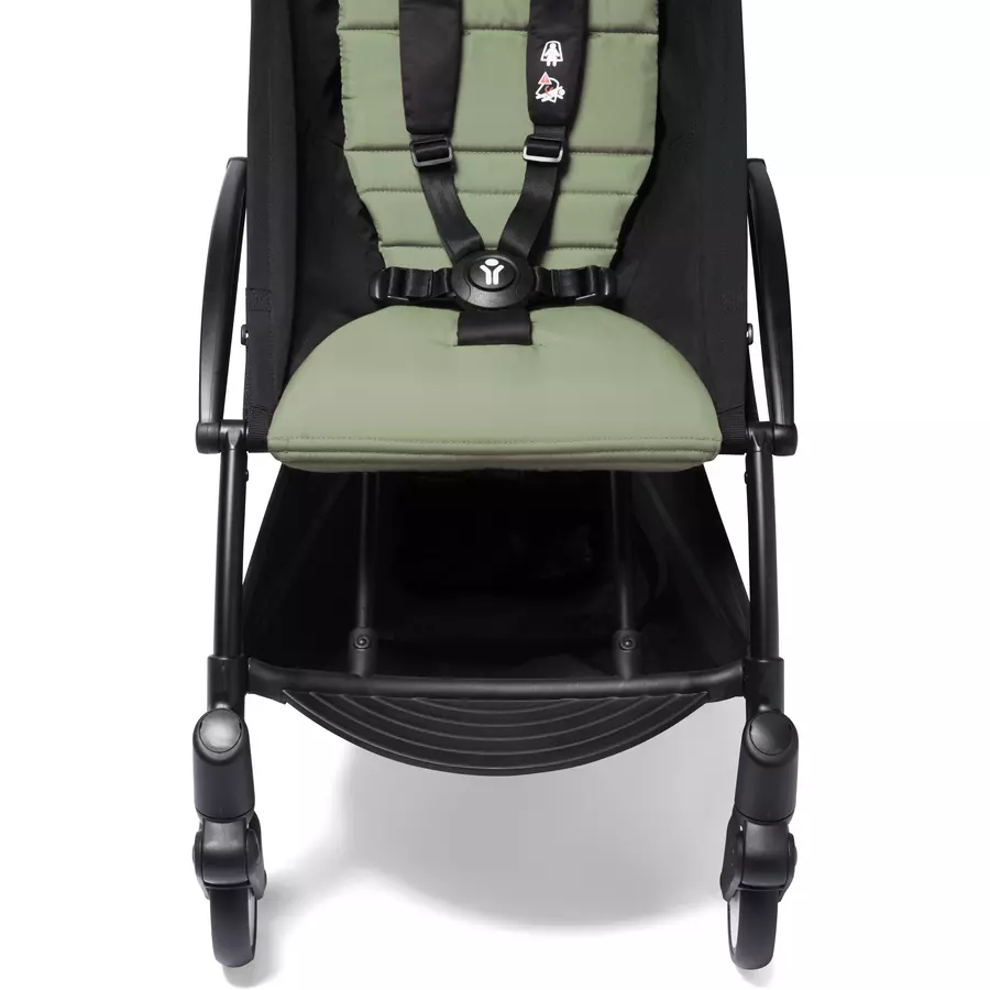 BABYZEN Kinderwagen YOYO2 6+ White mit Textilset Olive