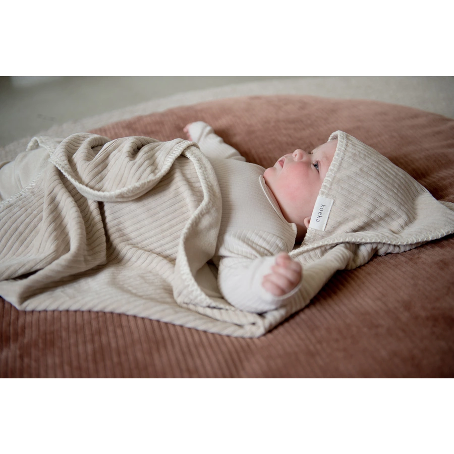 koeka Wickeltuch Stretch Frottee Vik beige
