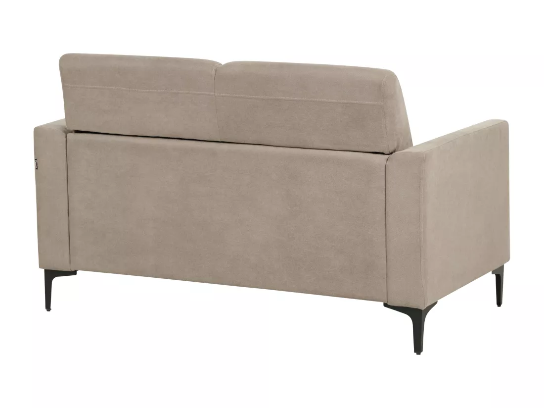Canapé 2 places en tissu taupe FENES