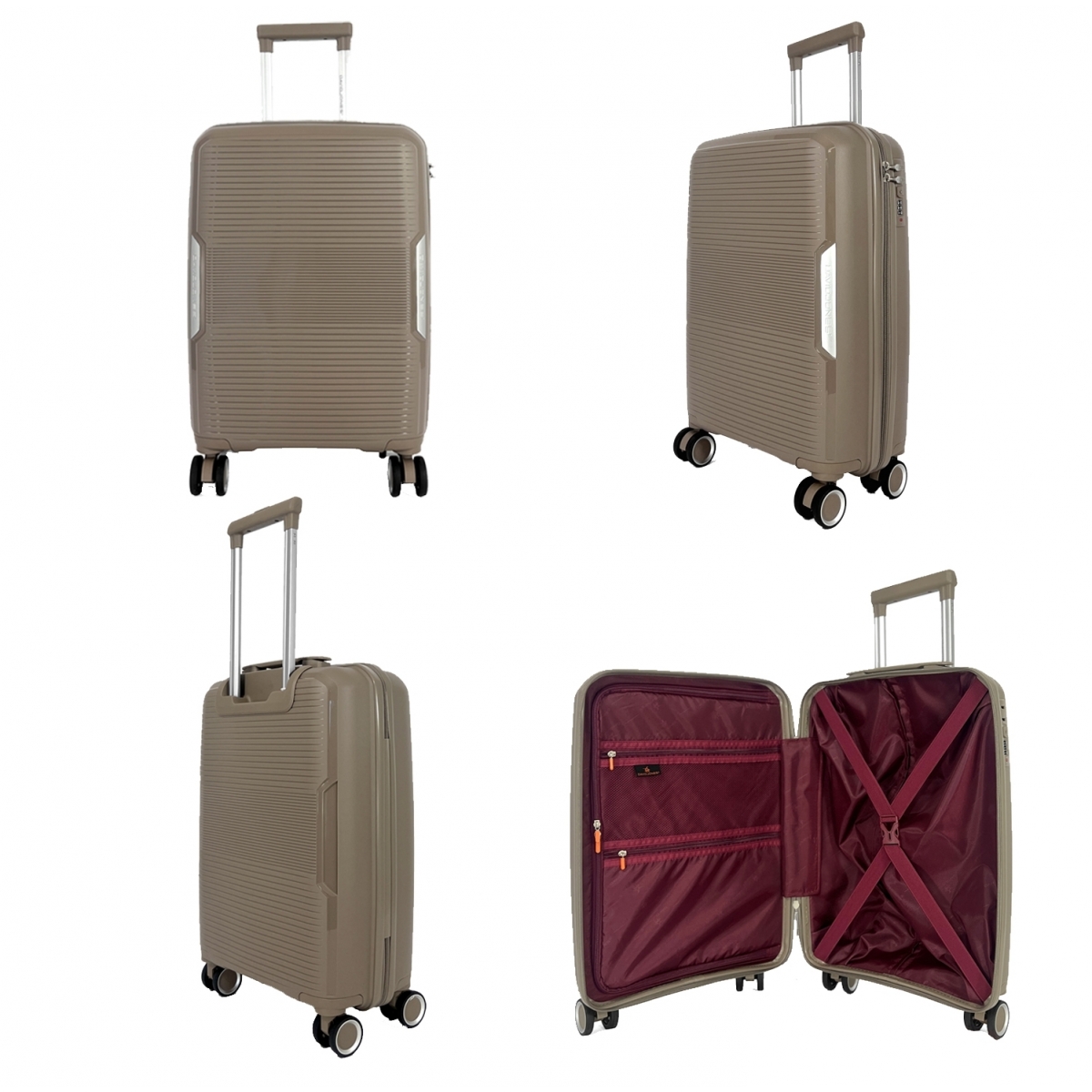 David Jones Lot 3 valises rigides dont 1 cabine David Jones PETE TSA
