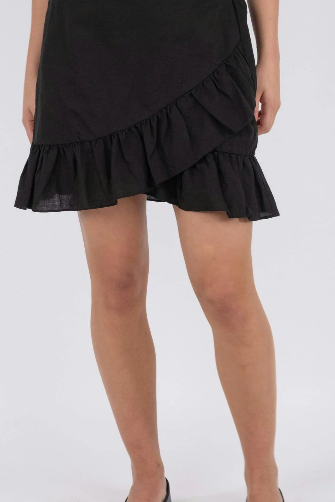 Neo Noir Bekka Linen Skirt black
