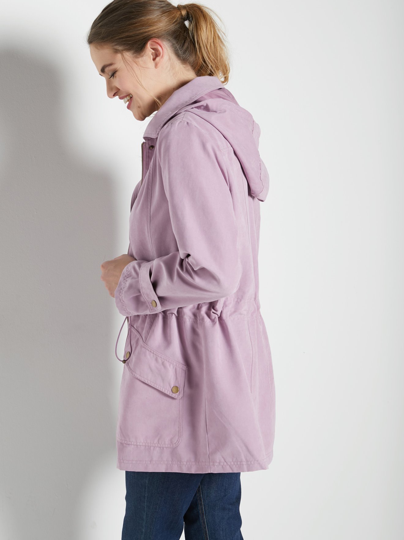 Parka déperlante à capuche amovible