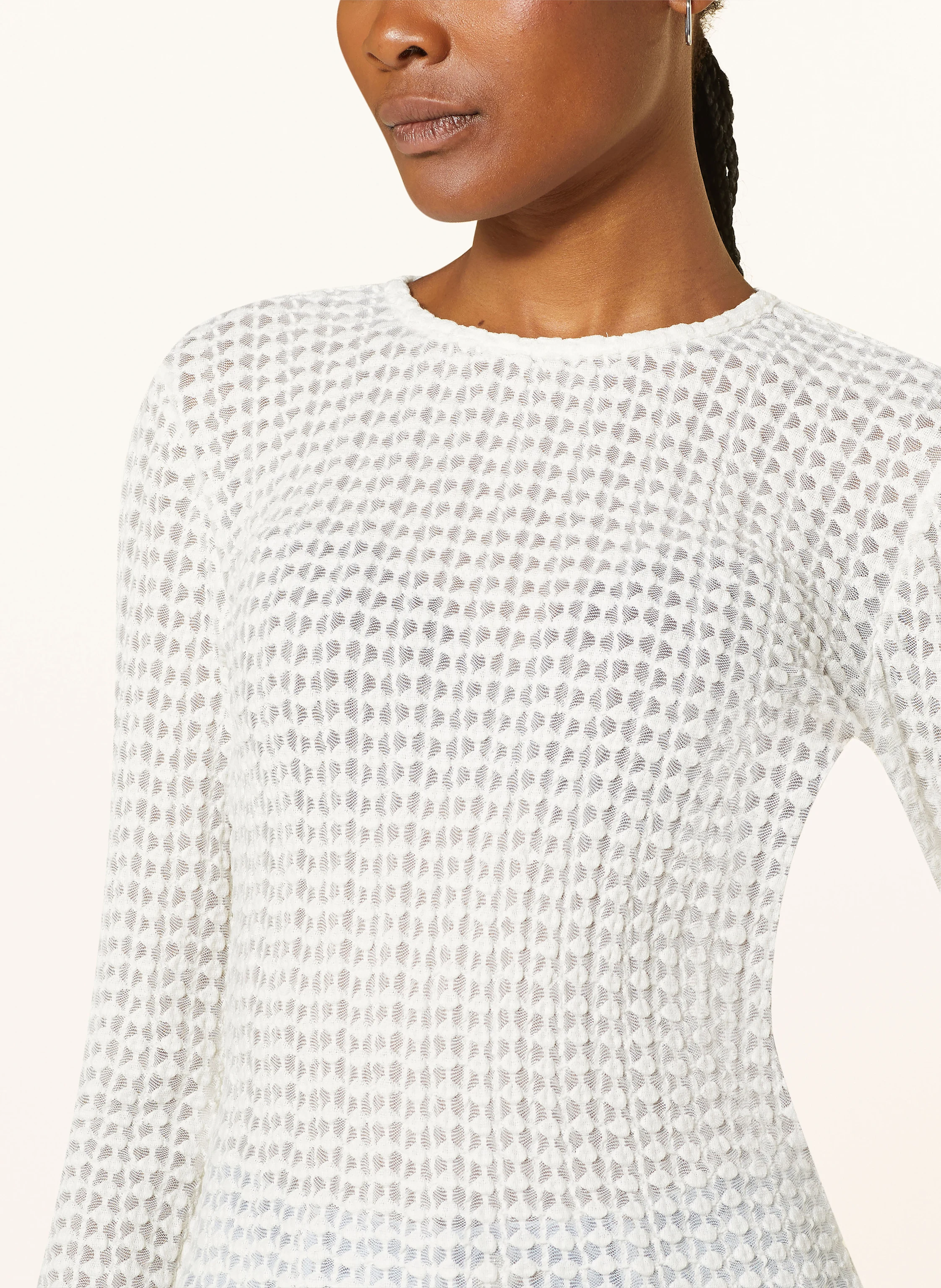 FRAME Longsleeve THE POPCORN TOP aus Mesh