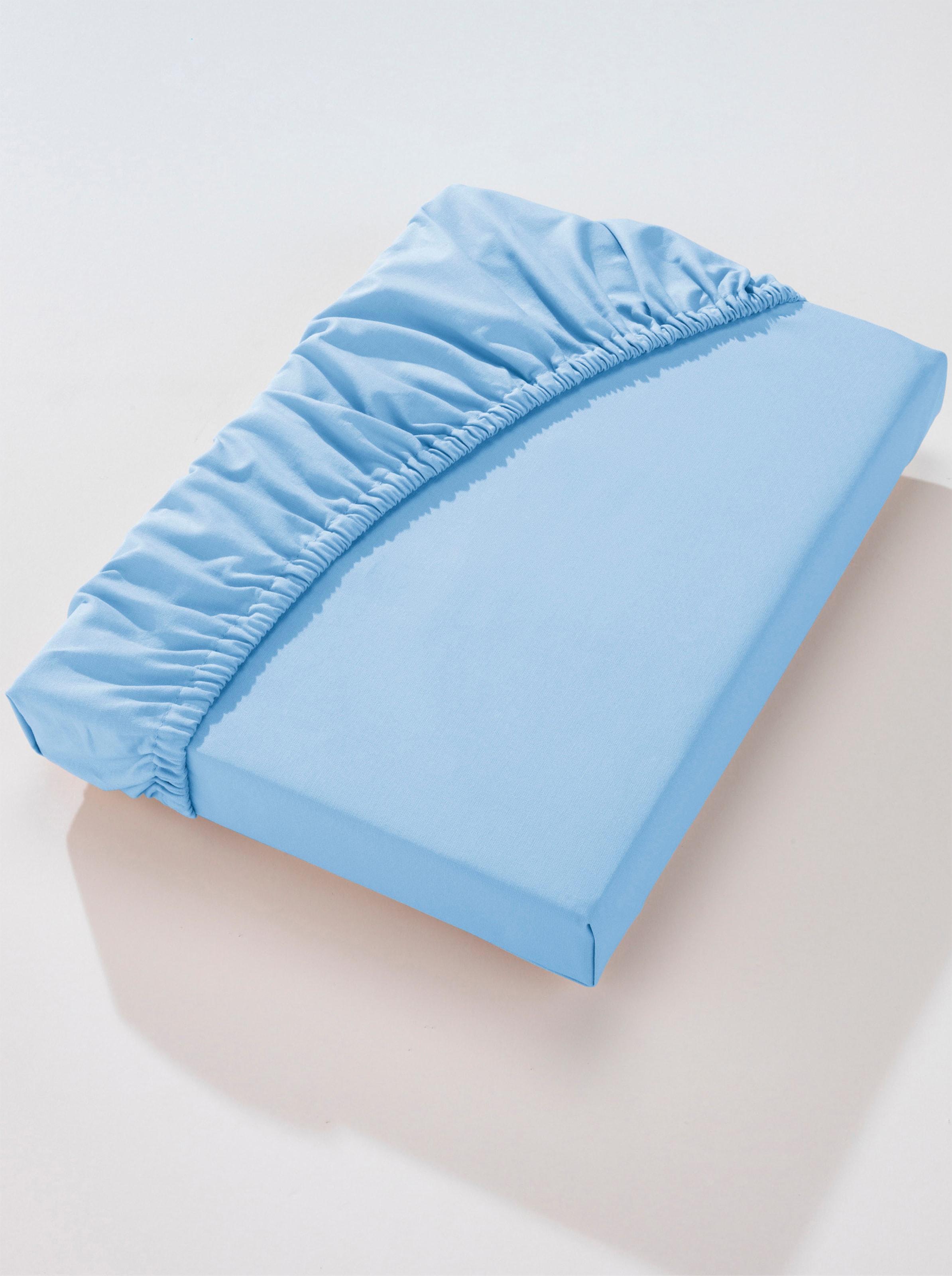 Biberna Betttuch in hellblau