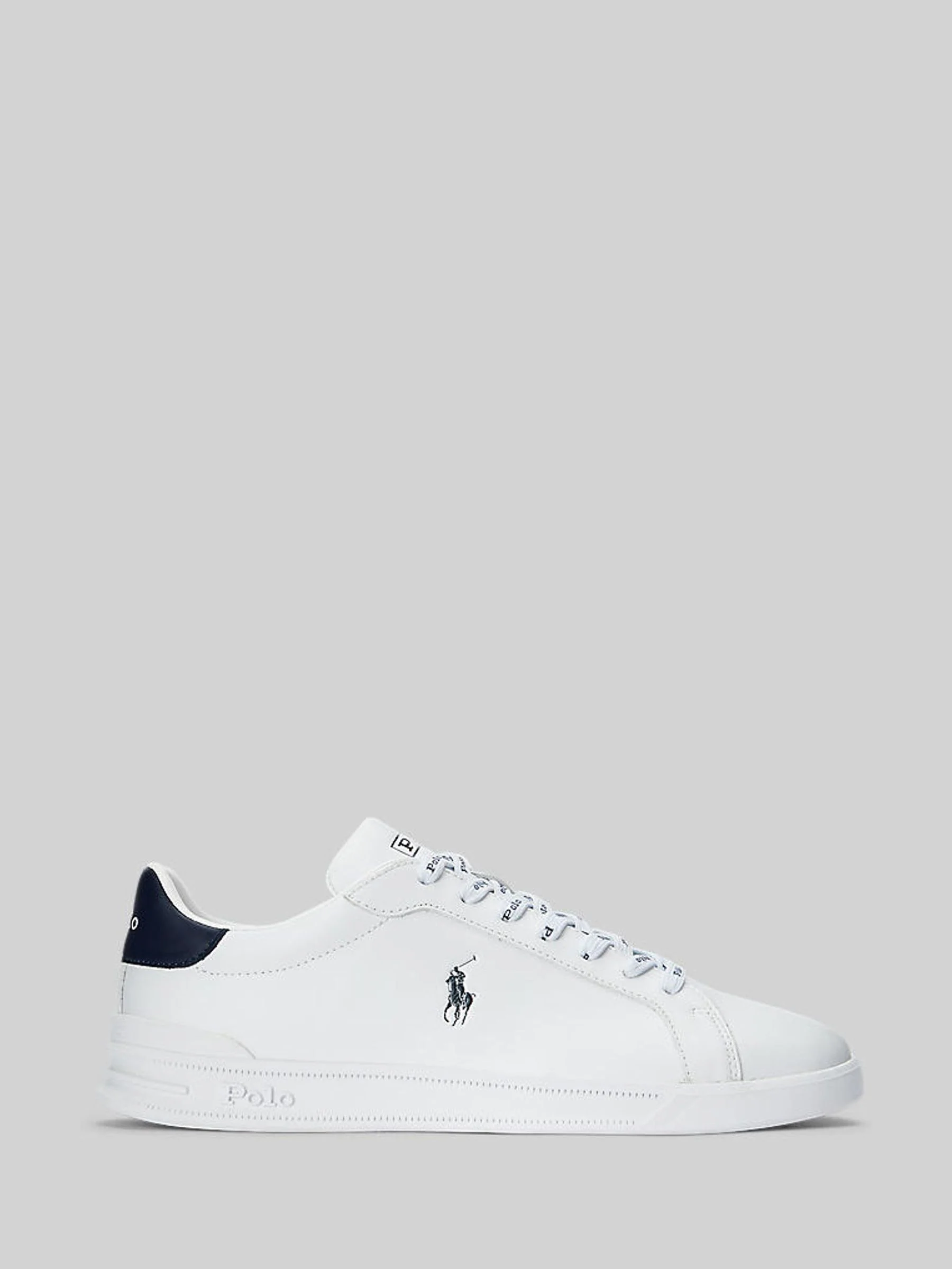 Wit/blauw - Polo Ralph Lauren - Heritage Court II - Leren sneakers